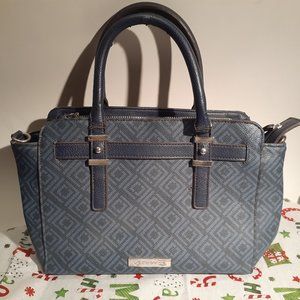 Liz Claiborne Bowler-Style Handbag Blue